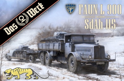 Faun L900 9t Panzertransporter mit Sd.Ah.115 - New  Edition - 1:35