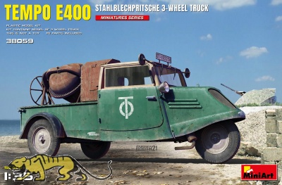 Tempo E400 Stahlblechpritsche - 3 Wheel Truck - 1/35