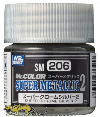 Mr. Super Metallic 2 SM206 Super Chrome Silver 2 - Glänzend - 10ml