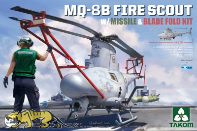 MQ-8B Fire Scout with Missile & Blade fold kit - 1:35