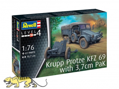 Krupp Protze Kfz. 69 with 3,7cm PaK - 1/76