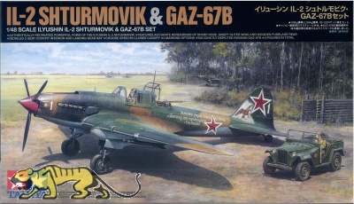 Ilyuschin IL-2 Shturmovik & GAZ-67B - Russian Field Car - 1/48