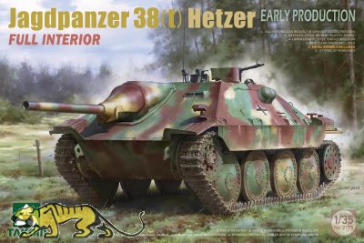 Jagdpanzer 38(t) Hetzer - frühe Produktion - mit Interieur - 1:35