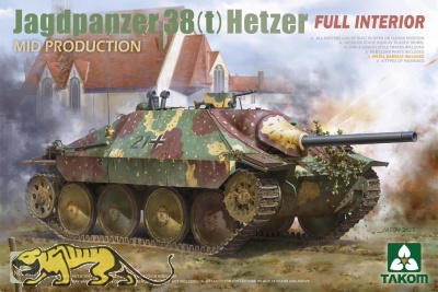 Jagdpanzer 38(t) Hetzer - mittlere Produktion - mit Interieur - 1:35