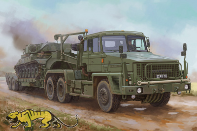 Scammell Commander with 62 tonne Crane Fruehauf semi-trailer - 1/35