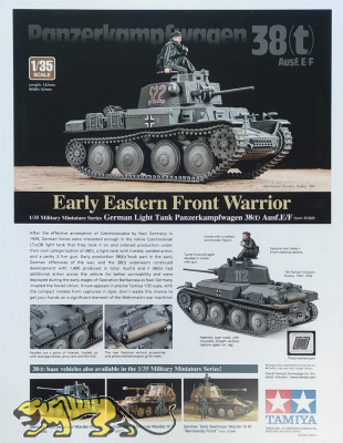 Tamiya 35369 - Pz.Kpfw. 38(t) advertisment - Hard Foam Board - 68x88cm