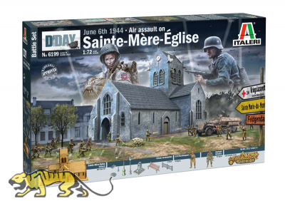 Battle of Normandy - Sainte-Mère-Eglise - 6 Juni 1944 - Diorama Set - 1:72