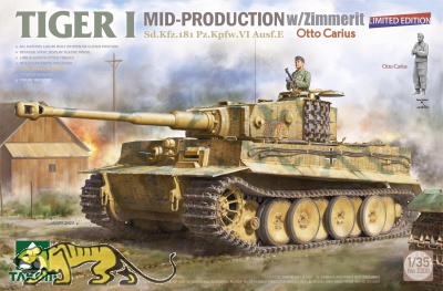 Tiger I - Mid Production with Zimmerit - Otto Carius - Limited Edition - 1/35