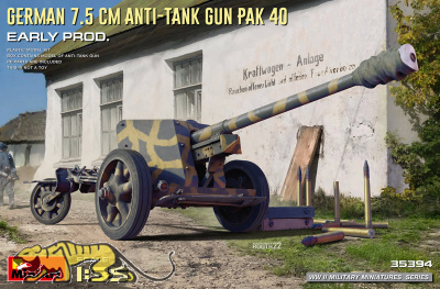German 7,5cm Anti-Tank Gun Pak 40 - early production - 1/35