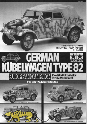 Instructions for Tamiya 36205 - Kübelwagen - 1/16