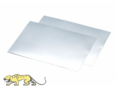 Ultra thin aluminum foil - 0,01mm - self ahdesive - 100mm×148mm - 2 pcs.