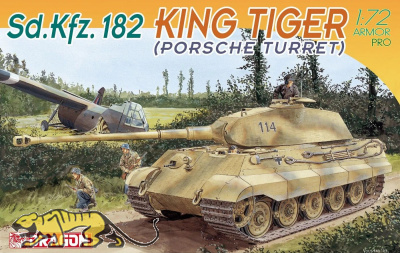 King Tiger with Porsche turret - 1/72