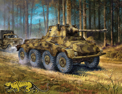 Puma Sd.Kfz. 234 - German Heavy Armoured Car - 1/100