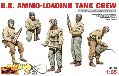 US Ammo Loading Tank Crew / US Panzerbesatzung - Munition verladend - 1:35