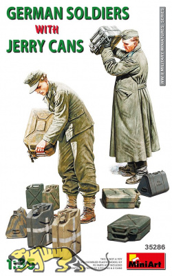 Deutsche Soldaten mit Kanistern / German Soldiers with Jerry Cans - 1:35