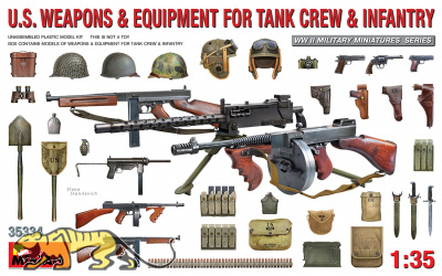 US Weapons & Equipment for Tank Crews and Infantry - 1/35