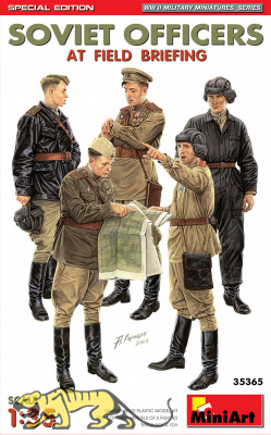 Soviet Officers at Field Briefing - Special Edition - 1/35