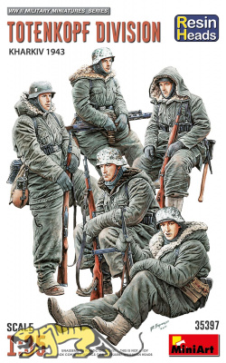 Totenkopf Division - Charkiw 1943 - mit Resin-Köpfen - 1:35