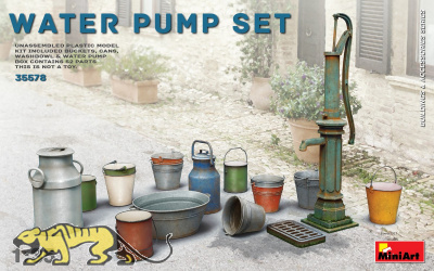 Wasserpumpe mit Zubehör / Water Pump Set - 1:35