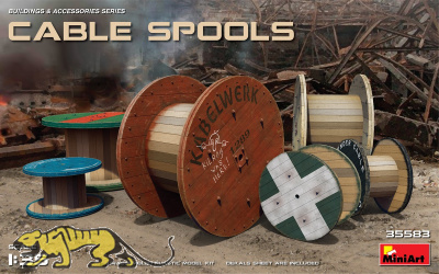 Cable Spools - 6 pcs. - 1/35