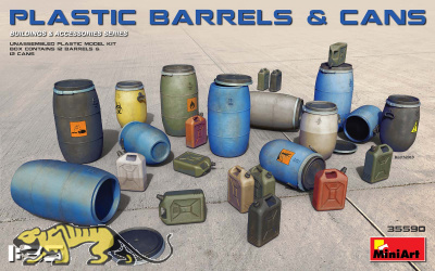 Plastic Barrels & Cans - 1/35