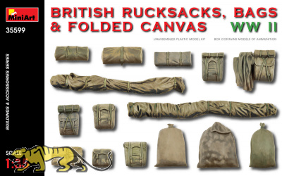 Britische Rucksäcke, Taschen und Planen - 1:35