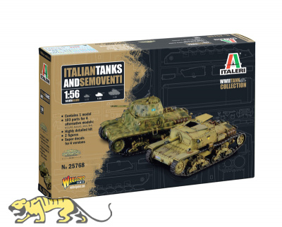 Italian Tanks - Semoventi M13/40 - M14/41 - M40 - M41 - 4in1 - 1:56