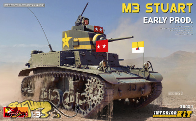 M3 Stuart - Early Production - mit Interieur - 1:35