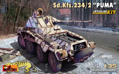 Sd.Kfz. 234/2 Puma - with full interior - 1/35