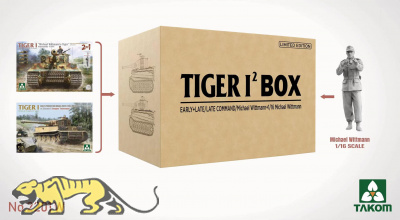 Tiger I Box 2 - 2 kits + 1/16 Michael Wittmann figure - 1/35