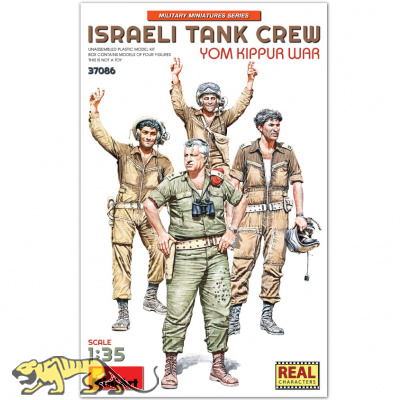 Israelische Panzerbesatzung Jom-Kippur-Krieg / Israeli Tank Crew Yom Kippur War - 1:35