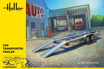 Autotrailer / Autotransporter / PKW Anhänger / Car Transpoter Trailer - 1:24