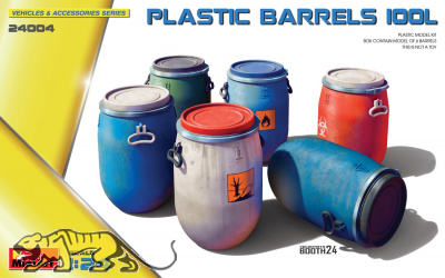 Plastic Barrels - 100L - 1/24