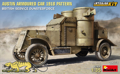 Austin Armoured Car 1918 Pattern - British Service Dunsterforce - with full interior - 1/35