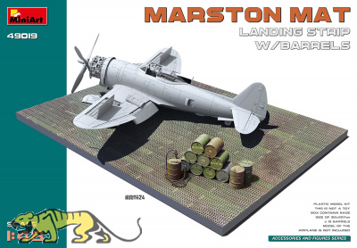 Marston Mat - Landing Strip with Barrels - 1:48