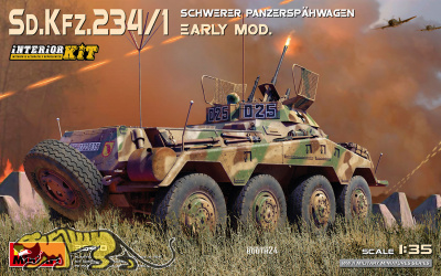 Sd.Kfz. 234/1 schwerer Panzerspähwagen - early model - with full interior - 1/35