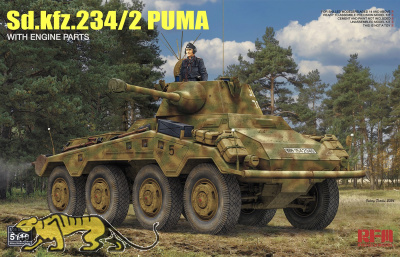 Sd.Kfz. 234/2 Puma with Engine Parts - 1/35