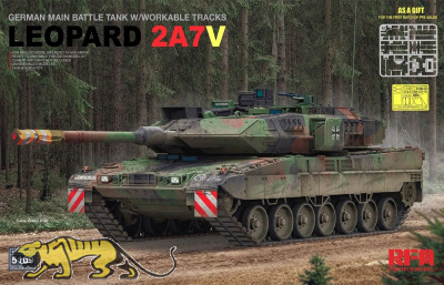 Leopard 2A7V - Bundeswehr mit beweglicher Einzelgliederkette - 1:35