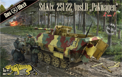 Sd.Kfz. 251/22 Ausf. D - Pakwagen - German Halftrack with 7,5cm PAK - 1/16