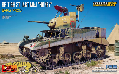 British Stuart Mk. I - Honey - Early Production - mit Interieur - 1:35