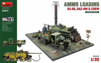 Ammo Loading - SU-85, GAZ-MM & Crew - Big Set - Diorama - 1:35