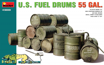 US Benzinfässer 55. Gal / US Fuel Drums - 55. Gal - 1:48