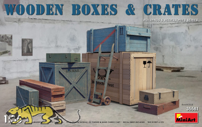 Wooden Boxes and Crates - 1/35