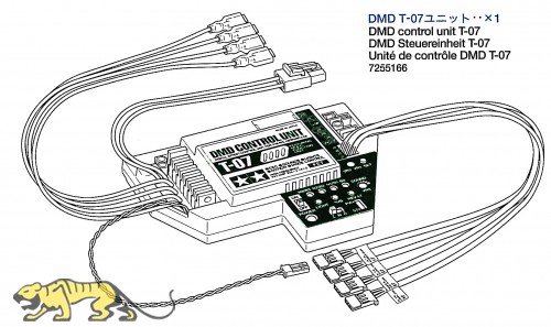 DMD Kontroll-Einheit T-07 für Tamiya Leopard 2A6 (56020) 1:16