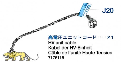 HV Unit Cable for Tamiya Leopard 2A6 (56020) 1:16