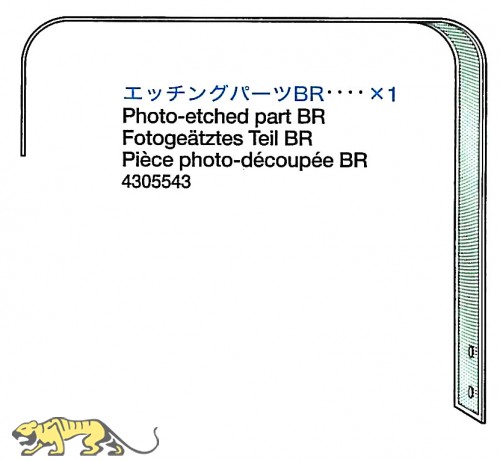 Photo-Etched Part BR for Tamiya Leopard 2A6 (56020) 1:16