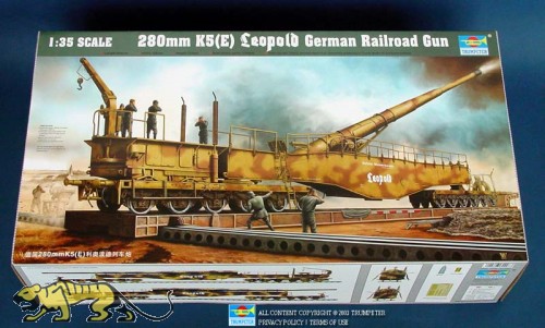 German 28cm Railwaygun K5(E) Leopold - 1/35