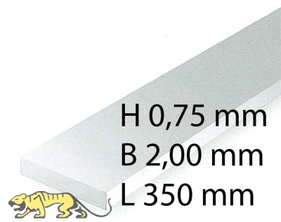 Plastic-Stripes - 0,75 x 2,00 x 350 mm (10 Pcs.)