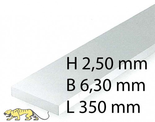 Plastic-Stripes - 2,50 x 6,30 x 350 mm (6 Pcs.)