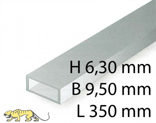 Rectangular Tubings - 6,30 x 9,50 x 350 mm (2 Pcs.)